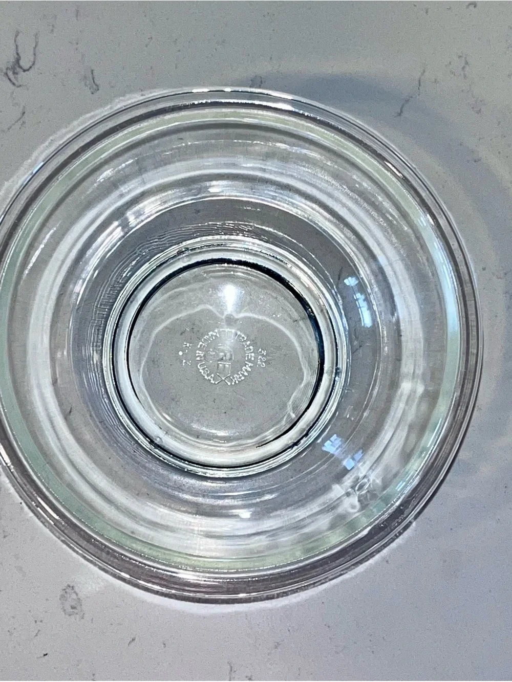 Vintage Pyrex #322 clear glass 1 Quart Mixing Bowl USA